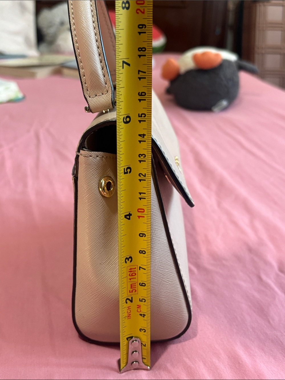 Michael Kors Pink Ava Mini Top-Handle Crossbody - Picture 9 of 16